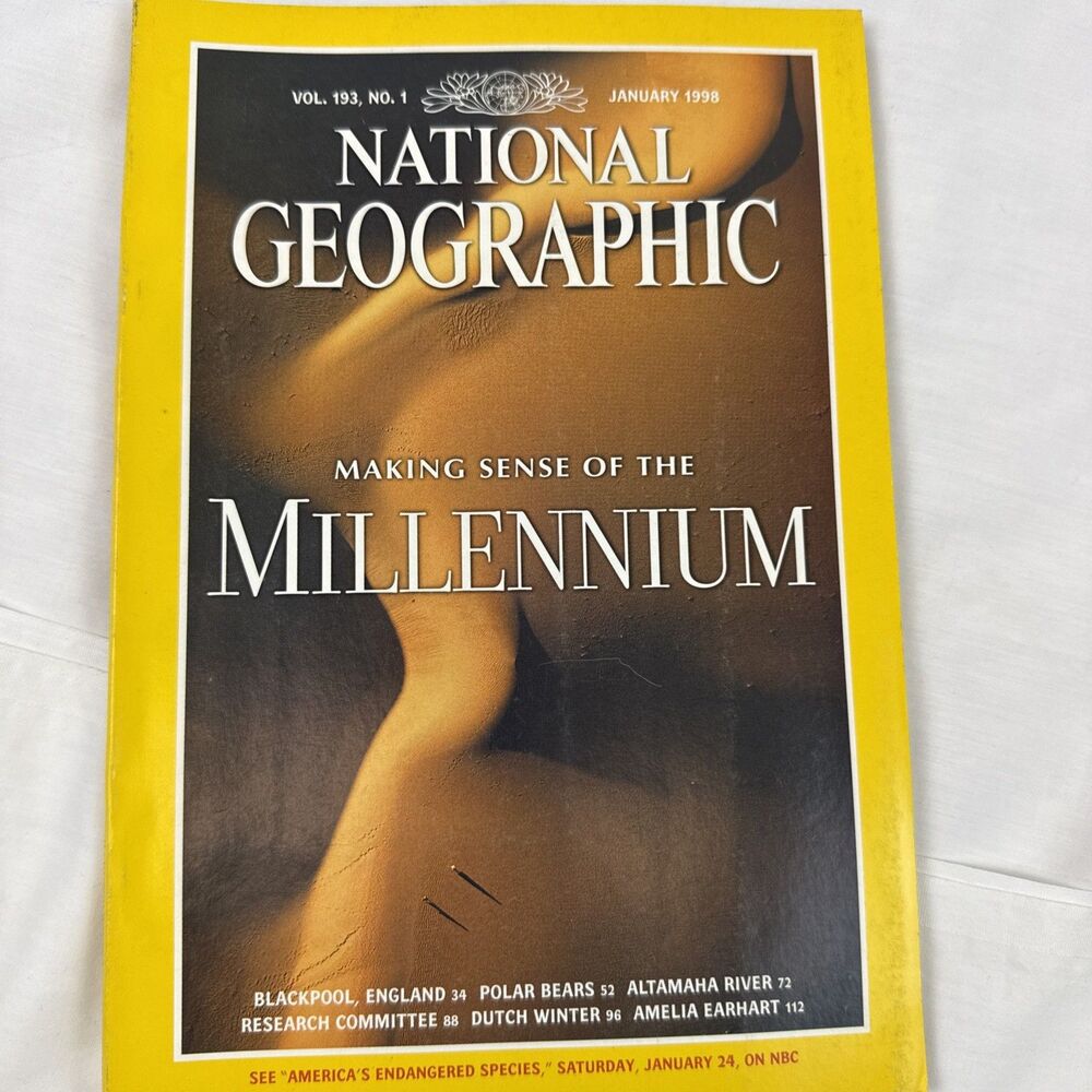 Vintage National Geographic Magazine 1998 January Vol 193 No 1